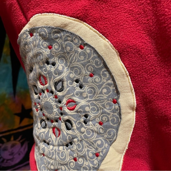 🌈 Amazing fleece patchwork art jacket - Picture 10 of 13